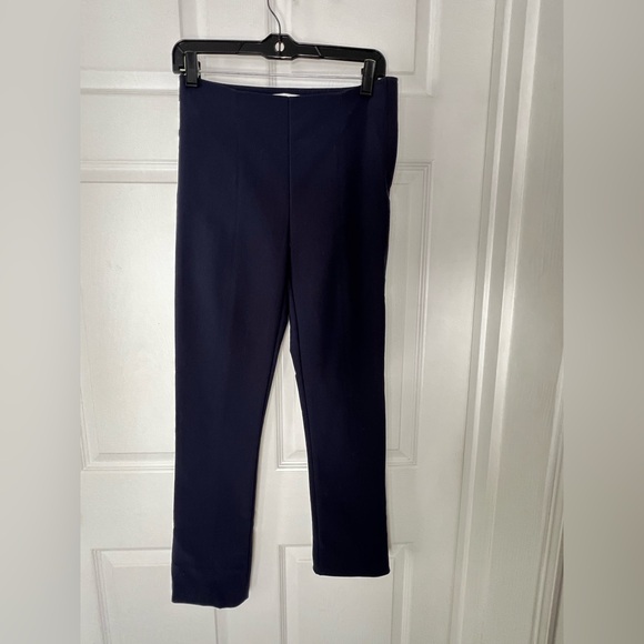 MM Lafleur Blue Structured Stretch Trouser Pants Sz 4 - Picture 6 of 13